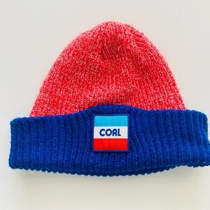 Coal kids blue red beanie hat cap